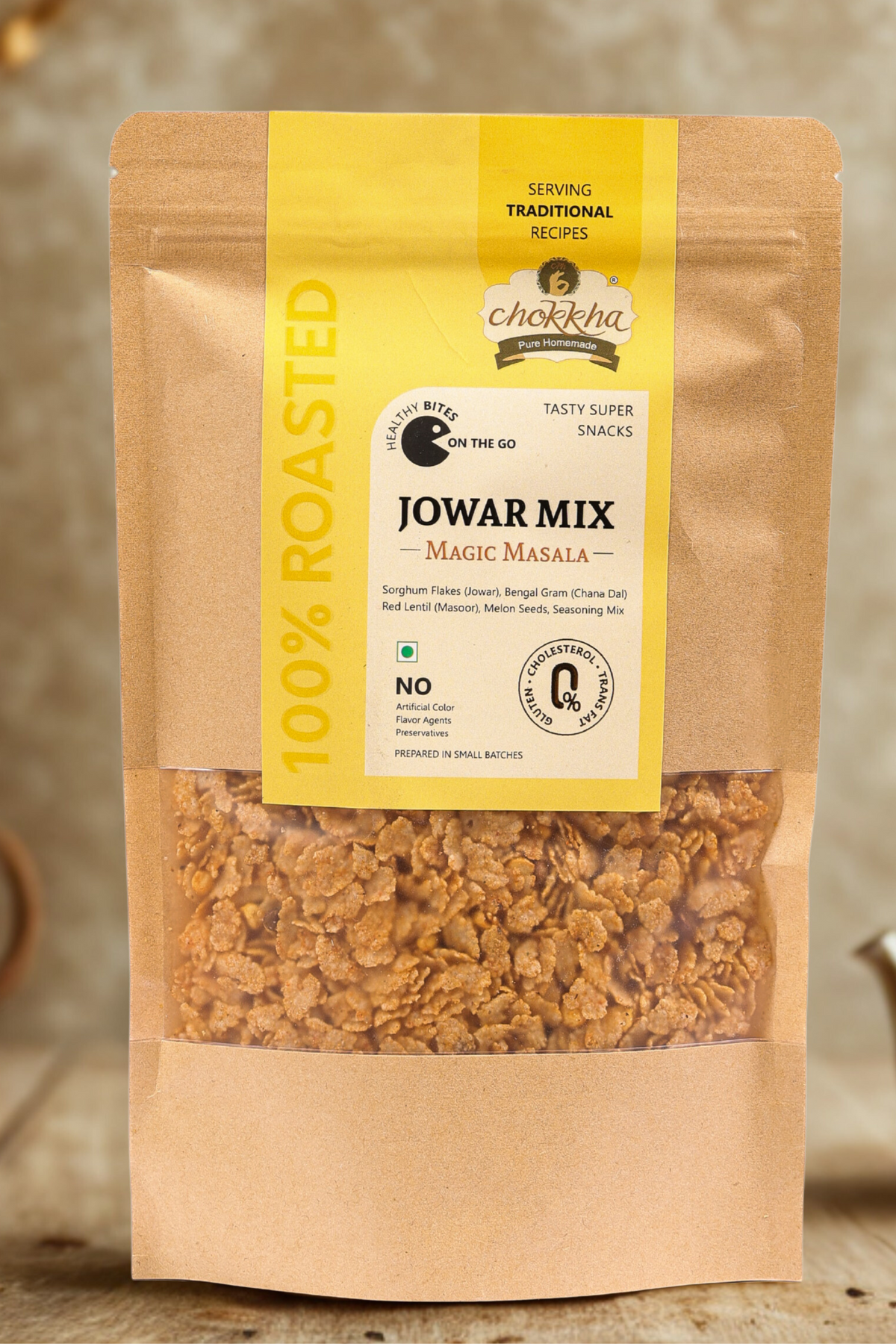 Jowar Mix – Magic Masala | Roasted Super Snack | Chokkha Foods