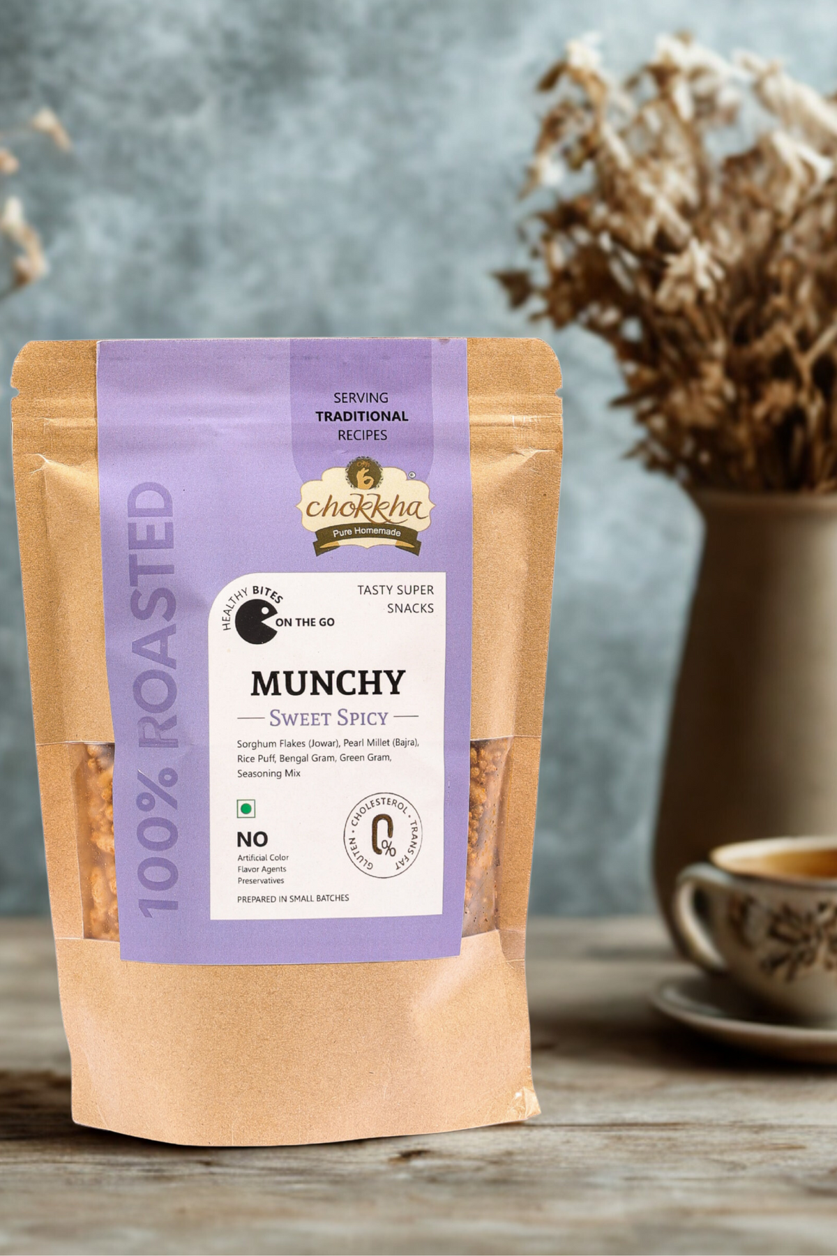 Munchy – Sweet Spicy | Roasted Millet Snack by Chokkha Foods