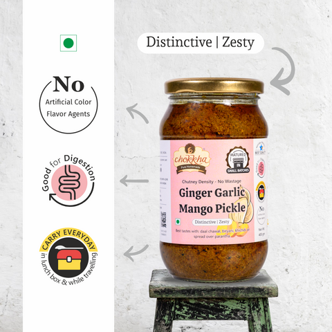 Ginger Garlic Mango Pickle