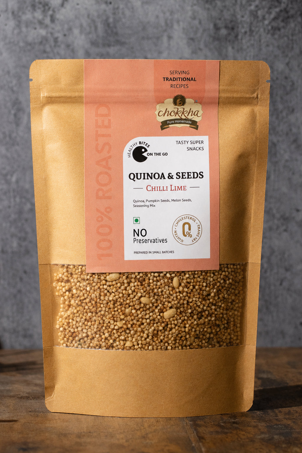 Quinoa & Seeds – Chilli Lime | Healthy Crunchy Protein Snack
